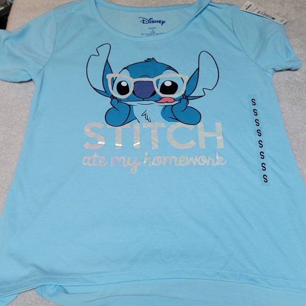 Girls Disney Stitch loose fit shirt 7/8